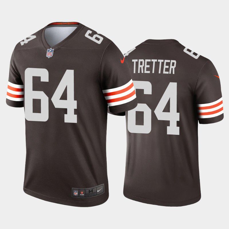 Men Cleveland Browns 64 J.C. Tretter Nike Brown Alternate Legend NFL Jersey